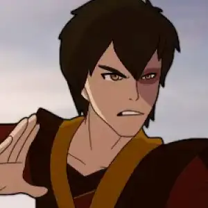 Aang y Zuko entrenando