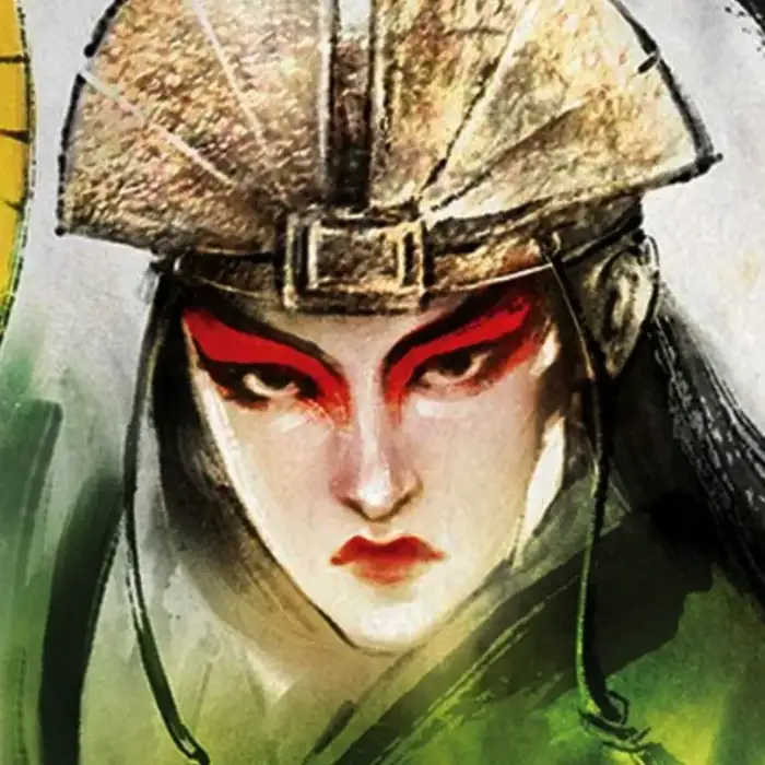 Avatar Kyoshi posando
