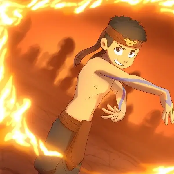 Aang firebending